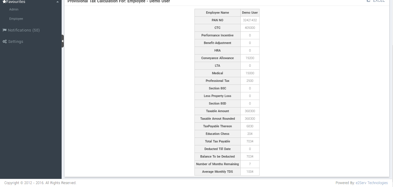 Tax Calculation