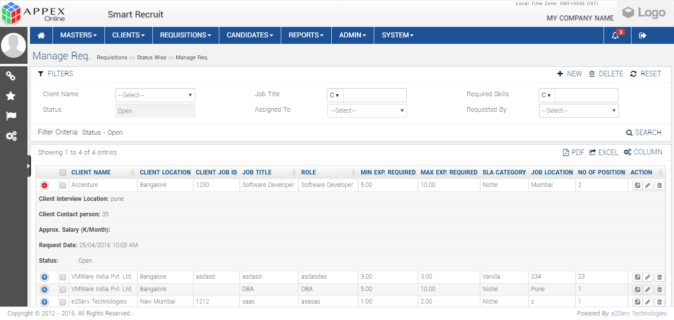 Manage Requisition